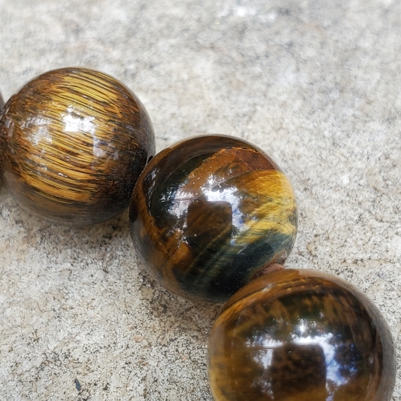 Tigers Eye Beaded Bracelet Sacral Chakra NWOT - Picture 2 of 5